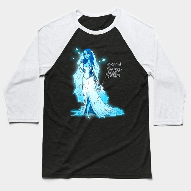 Corpse Bride Baseball T-Shirt by myougi